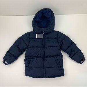Gap Boys Puffer Jacket Fleece Lined Hood kids Toddler Size 5